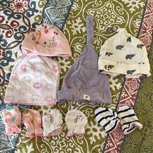 Kids' Assorted Colorful Beanie and Mitten Set